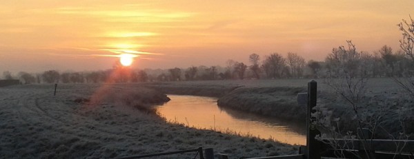 Sunrise over The Levels